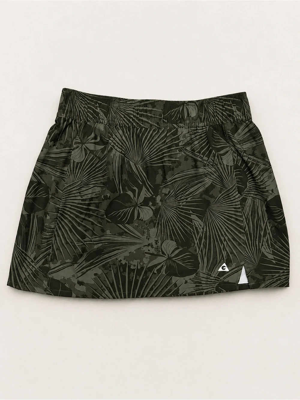 Gerry Sport Athletic Skort Women’s Small Olive Green Tropical Print